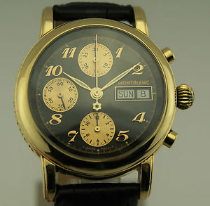 WATCH Montblanc Meisterstuck Chronograph 7000 Gold 18k Star