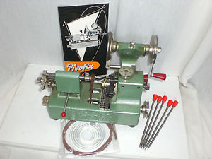 Pivofix Jacot Tool Watchmakers lathe, very good condition + Instructions