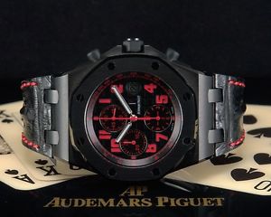 Audemars Piguet Royal Oak Offshore LAS VEGAS STRIP BLACK PVD Chronograph !! NEU