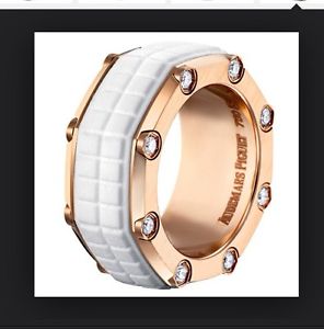 AP AUDEMARS PIGUET Royal Oak Offshore Ring 18K Rose Gold and Diamonds