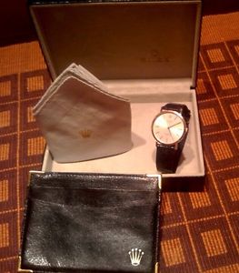 Rolex Cellini 18K 750 Gold Mens Wach Original+box+foulard+pocket