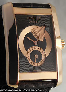 Mens Concord Delirium La Niut Watch in 18K Rose Gold - Box