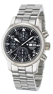 Fortis Men's 657.10.11 M B42 Flieger Automatic Steel Chrono Alarm Diving Watch