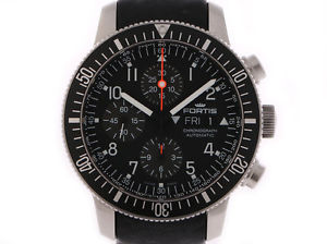 Fortis B-42 Official Cosmonauts Day Date Stahl Automatik Chronograph