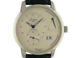 Glashütte Original PanoReserve Stahl Handaufzug 40mm UVP 9.700,- Ungetragen