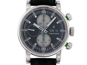 Chronoswiss Pacific Chronograph Stahl Automatik 42mm UVP 4.500,- Ungetragen