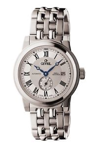 Gevril Men's 2501 Madison Stainless Steel Automatic Small Second Wristwatch