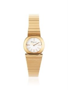 Ferragamo Women's F70SBQ5091I S080 Gancino Diamond MOP Dial Gold IP Steel Watch