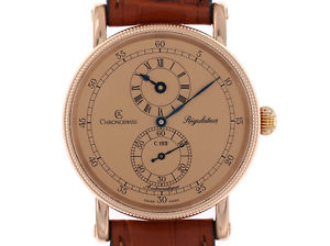 Chronoswiss Régulateur Lion Edition Roségold Automatik Lederband 38mm Vintage