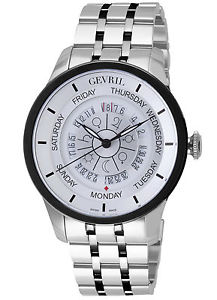 Gevril Men's 2002B Columbus Circle Automatic Two-Tone Steel Wristwatch
