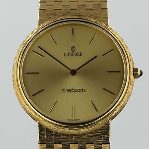 Concord 14k Solid Gold Vintage Men's Watch