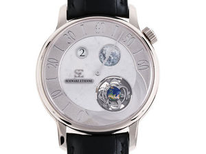 Schwarz Etienne Set - Ode auf die Woche - Montag Lune 18kt Weißgold Tourbillon