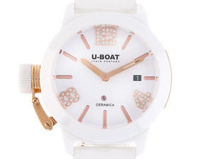 U-Boat Italo Fontana Classico White Keramik Roségold Kautschuk Automatik 42mm