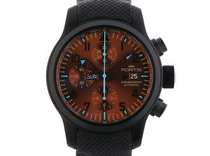 Fortis Blue Horizon Chronograph Stahl PVD Black Automatik Limitiert 42mm