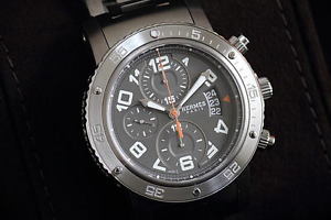 Pre-Owned/Never Used HERMES Cipper Diver Automatic Men's Wristwatch CP2.941, ML