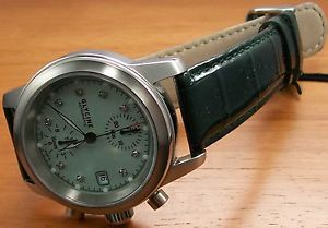 GLYCINE NIGALOO REEF DIAMONDS 3825. 12D AUTOMATIQUE CHRONOGRAPHE DIAMANTS NEUF