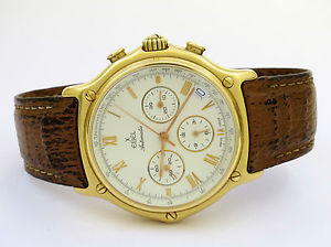 EBEL CHRONOGRAPH 1911 GELBGOLD 18K/750 REF:5134901 AUTOMATIK HERREN INKL. BOX