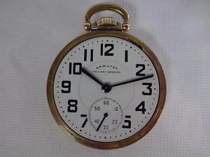 1951 Hamilton 950 B Railway Special Railroad Grade Pocket Watch 16 Size 23 Jewel