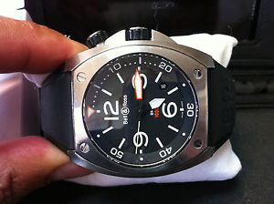 BELL & ROSS DIVER 1000M BR02-92 IN SS & RUBBER STRAP 45mm AUTOMATIC. WITH BOX