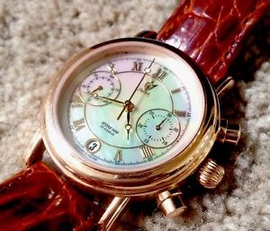 Russian Watch Chronograph Yellow Gold