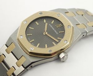AUDEMARS PIGUET ROYAL OAK DAMENUHR STAHL/18k GELBGOLD REF.: SA 6023 PAPIERE/BOX