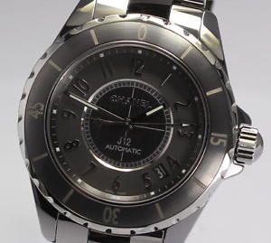 Pre-Owned CHANEL J12 Automatic Titanium Gray Dial Men's Wristwatch H2979, ML