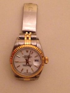 Rolex Oyster Perpetual Date Donna Oro Acciaio anni 90, referenza 6157