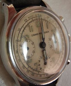 GIRARD PERREGAUX CHRONOGRAPH,SS,3 Register,17 Jewel, made pre '64