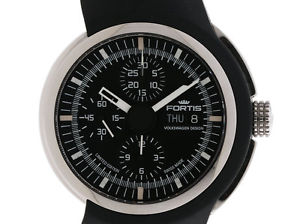 Fortis Spaceleader Design by Volkswagen Stahl Kautschuk Automatik Chronograph