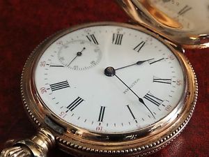 Antique 1902 Waltham 14K Gold 15-Jewels Pocket Watch!