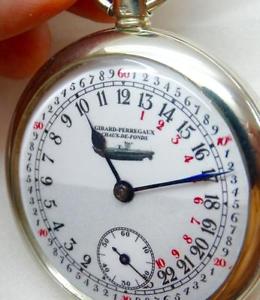 Important Historical German U-Boat Girard Perregaux CHRONOMETER 24h Dial watch
