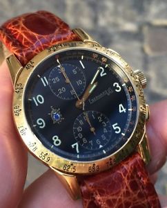 Eberhard Tazio nuvolari Gold oro chronograph full set 30047 30047/C garanzia