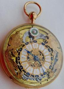 MUSEUM 18k gold Quarter Repeater Fusee Cylinder Skeleton watch for Chinese maket