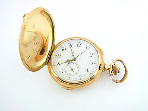 Taschenuhr Savonette 1/4 Stunden Repetition 585er Gelbgold vintage Sammleruhr