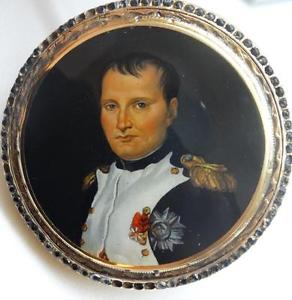 UNIQUE antique De Roche Verge Fusee gild watch.Enamel portrait of Napoleon I