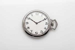Vintage 1930s Art Deco $7000 2ct VS G Diamond Platinum Pocket Watch WARRANTY