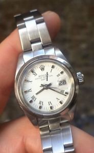 Rolex Date (datejust) Oyster Lady Acciaio Plexy 26 REVISIONATO 6916 steel