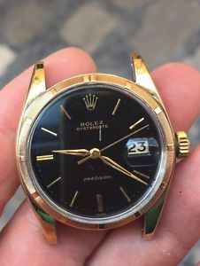 Rolex Precision Gold oro Acciaio Plexy Oyster 34 mm ref 6466 Manual Manuale