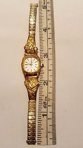 Antique Jules Jurgensen Women Natural Gold Nugget Watch Quartz 22K 24K Stretch