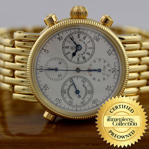 Chronoswiss 18K Gold Chronograph Rattrapante Watch CH7321, MSRP:$26,200