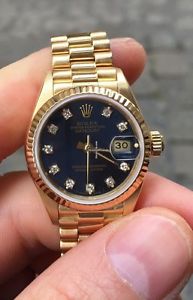 Rolex Datejust 69178 zaffiro Diamonds diamanti Oro Gold Lady Full