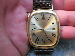 AUDEMARS PIGUET AUTOMATIC OVERSIZE WITH DATE 18K GOLD Running Men's Wristwatch