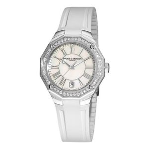 Baume  and  Mercier Womens 8793 Riviera Mother-Of-Pearl Dial Diamond Watch