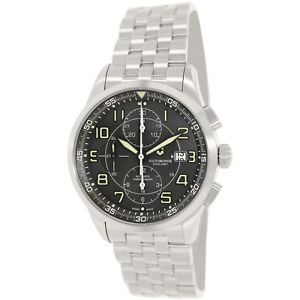 Victorinox Airboss Automatic Chronograph Black Dial Stainless Steel Mens Watch 2
