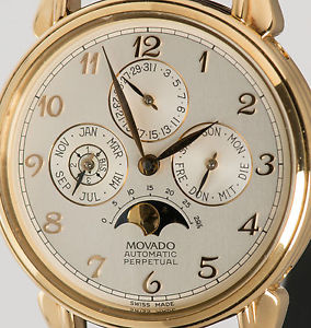 Movado 1881 ewiger Kalender Perpetual Calendar 18k
