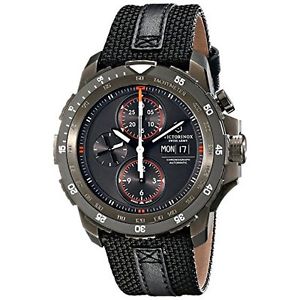 Victorinox Swiss Army 241530 Alpanach Mens Watch - Black Dial Stainless Steel Ca