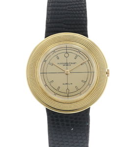 Audemars Piguet 18K Yellow Gold Vintage Unisex Leather Strap Wristwatch