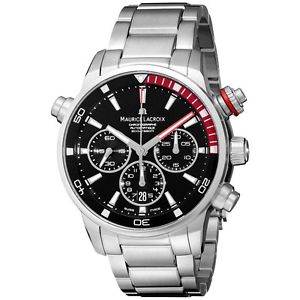 Maurice Lacroix Mens PT6018-SS002-330 Pontos Analog Display Swiss Automatic Silv