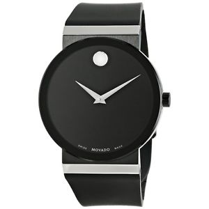 Movado Mens 0606780 Sapphire Synergy Analog Display Swiss Quartz Black Watch