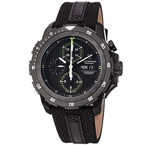 Victorinox Swiss Army Mens 241527 Alpnach Black Chronograph Dial Watch